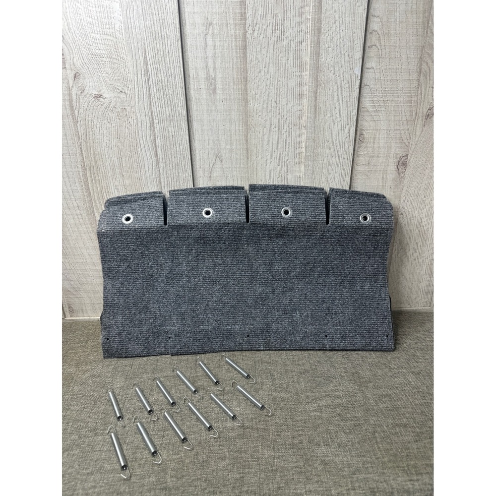 RV Camper Step Covers Wrap Around Non Slip Carpet Mats Grey 22 Inch 3 Pack - Picture 2 of 6